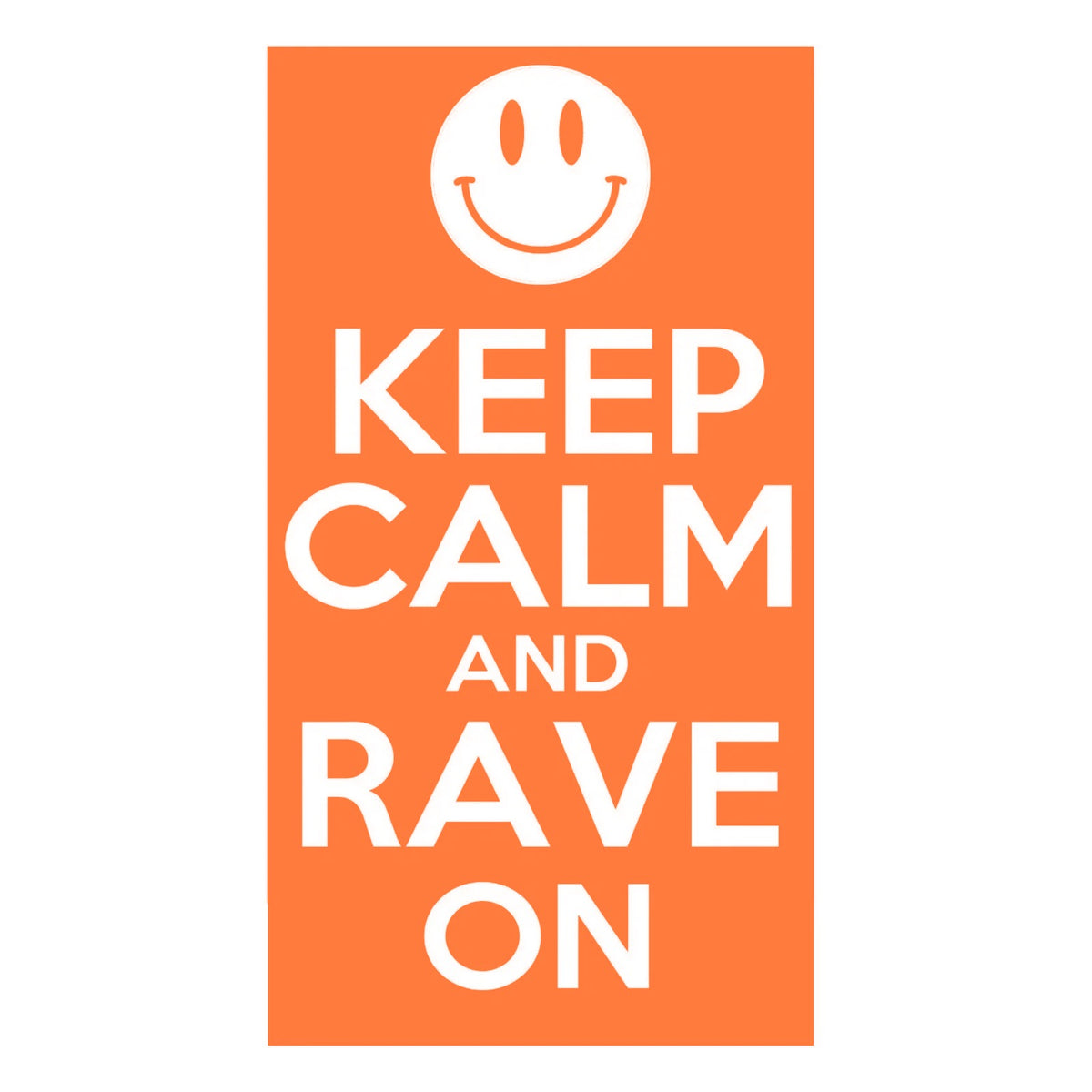 Keep calm and rave on sticker, EDM, dance music car sticker, laptop, walls vinyl