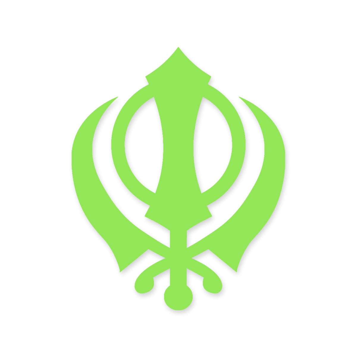 Khanda symbol Sikh Sikhism car sticker vinyl decal, walls, window, laptop