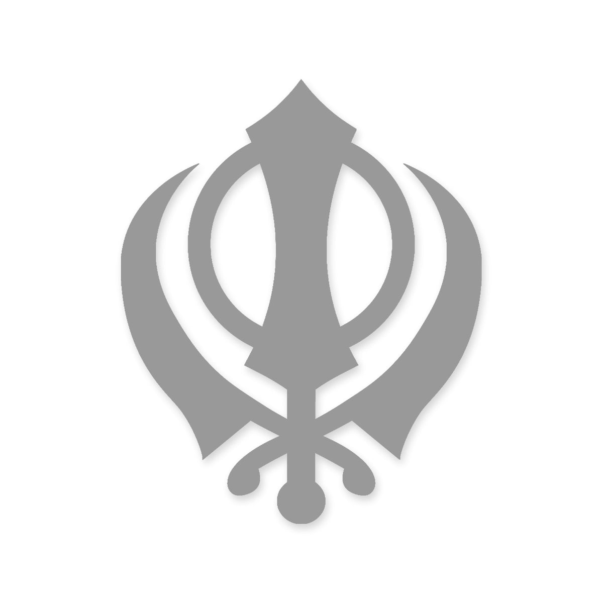 Khanda symbol Sikh Sikhism car sticker vinyl decal, walls, window, laptop