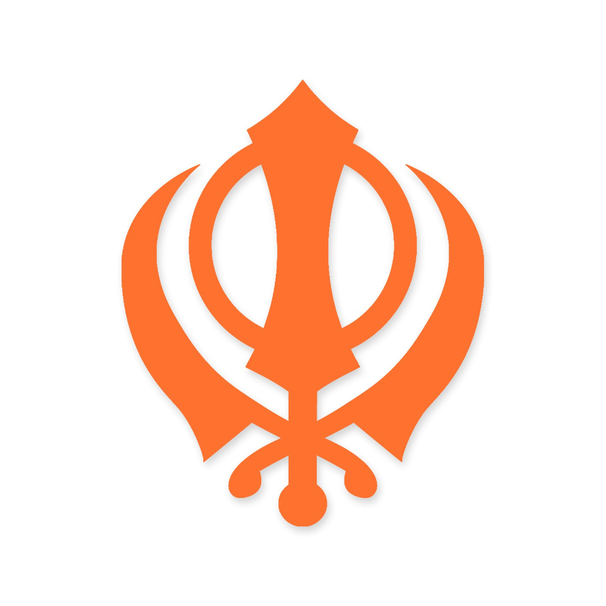 Khanda symbol Sikh Sikhism car sticker vinyl decal, walls, window, laptop