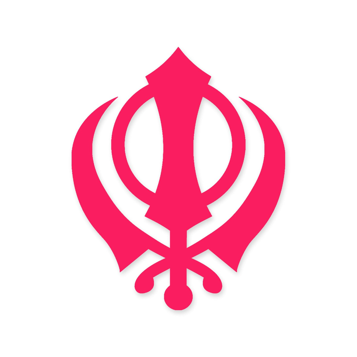 Khanda symbol Sikh Sikhism car sticker vinyl decal, walls, window, laptop