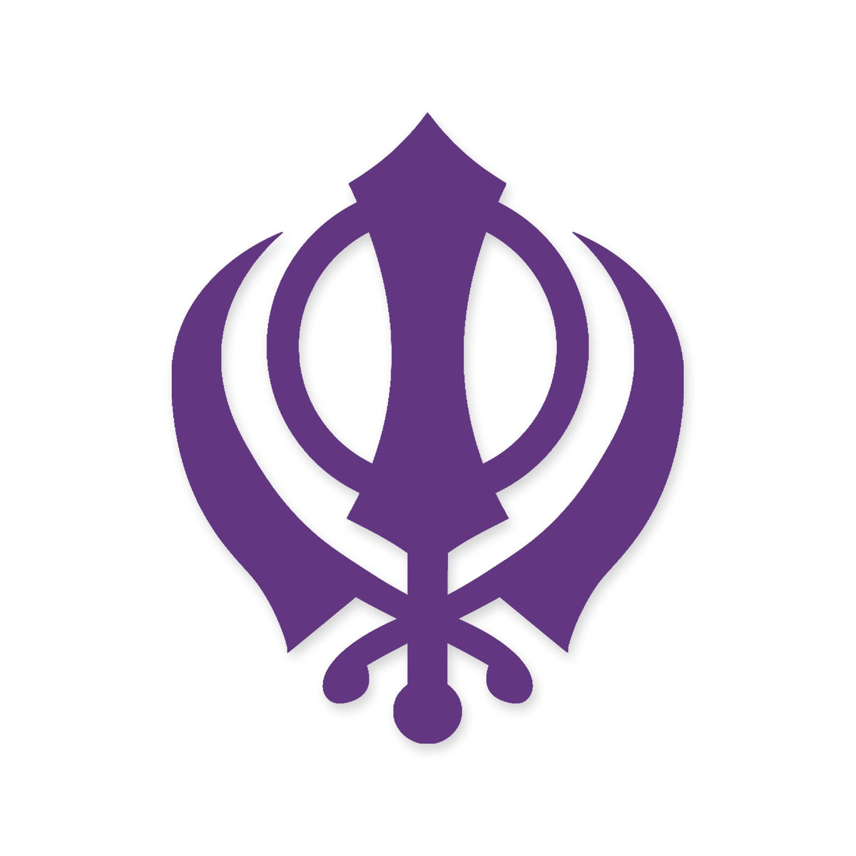 Khanda symbol Sikh Sikhism car sticker vinyl decal, walls, window, laptop
