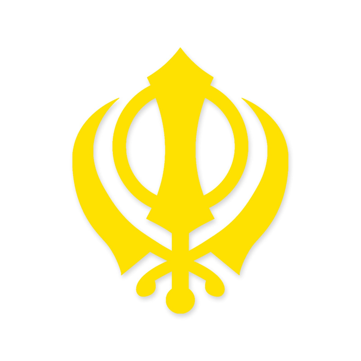 Khanda symbol Sikh Sikhism car sticker vinyl decal, walls, window, laptop