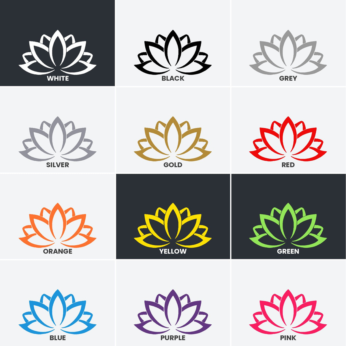 Lotus Flower sticker, car sticker, laptop decal, gaming sticker