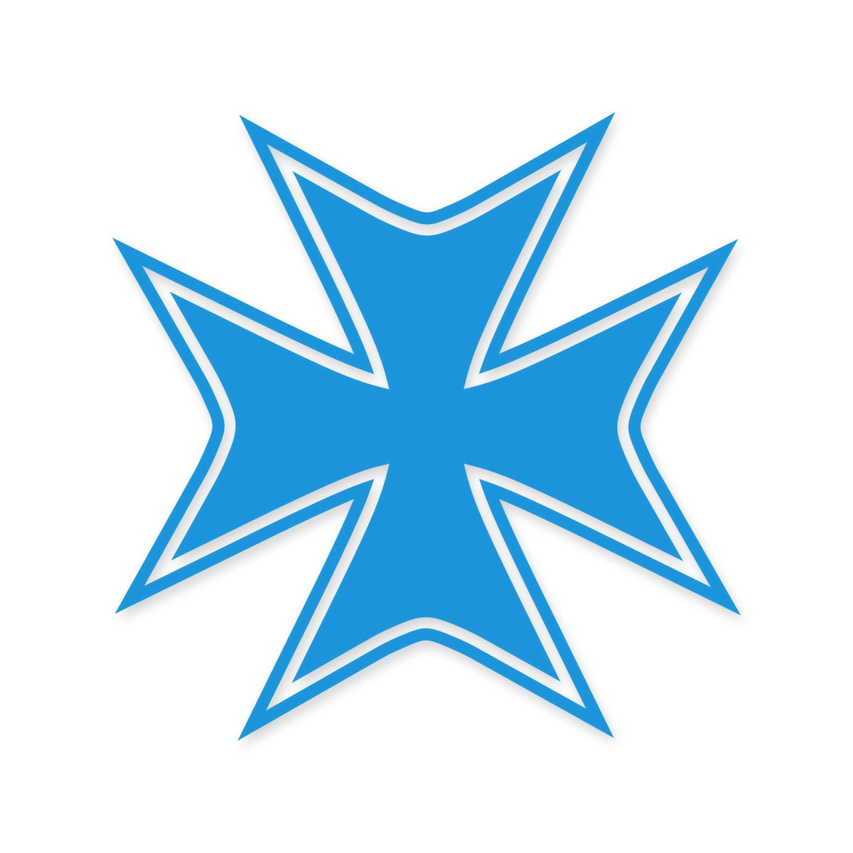 Maltese Cross sticker, Maltese Cross vinyl decal, car sticker, laptop decal