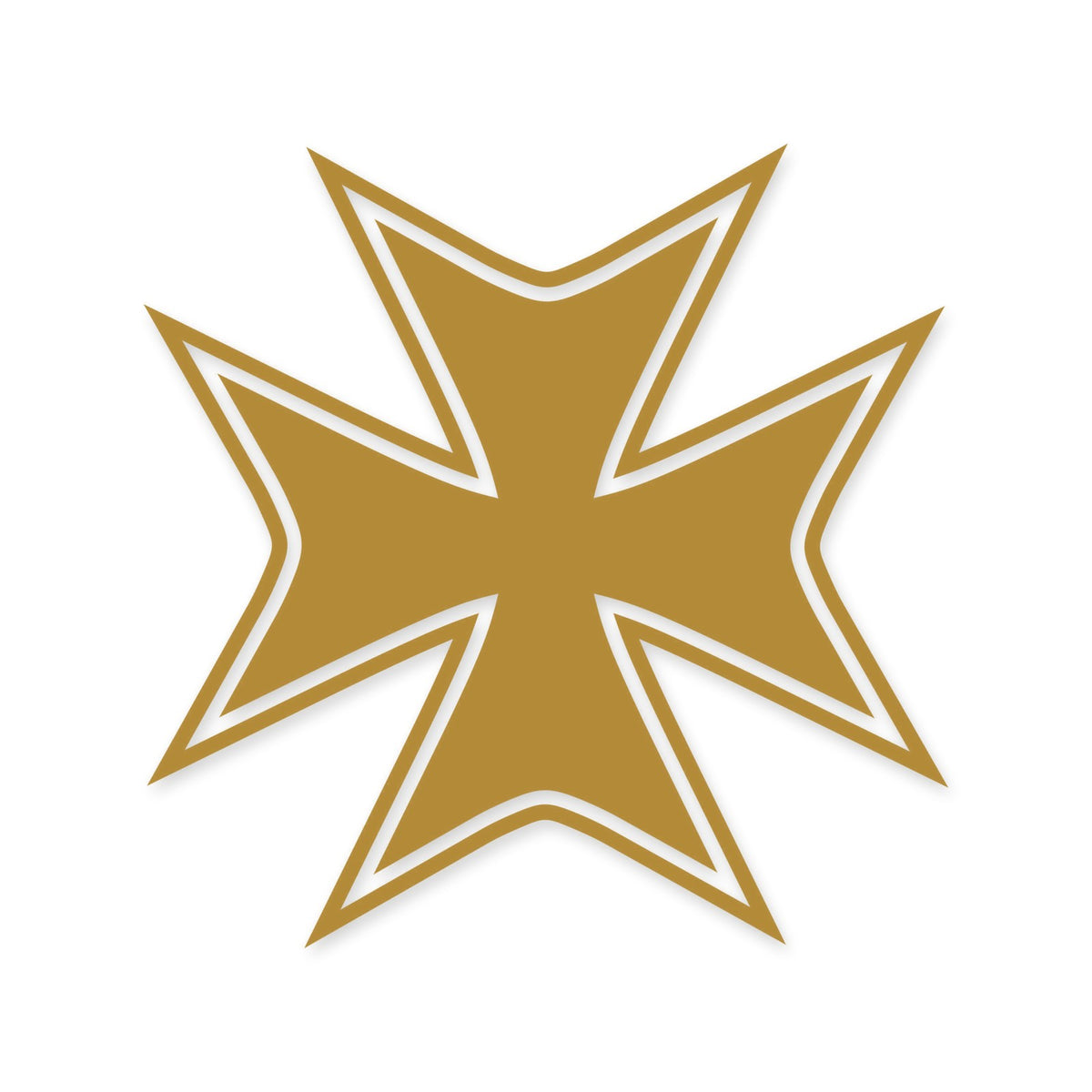Maltese Cross sticker, Maltese Cross vinyl decal, car sticker, laptop decal