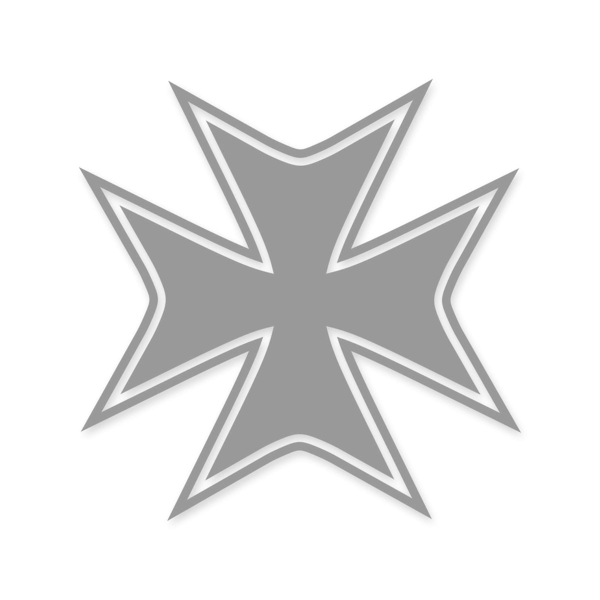 Maltese Cross sticker, Maltese Cross vinyl decal, car sticker, laptop decal
