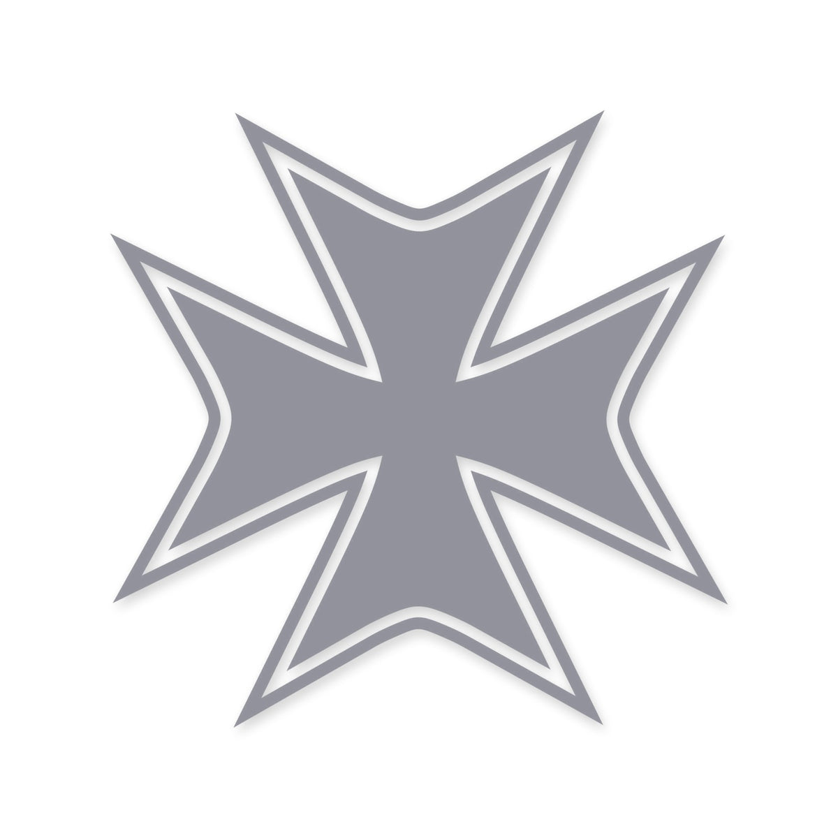 Maltese Cross sticker, Maltese Cross vinyl decal, car sticker, laptop decal