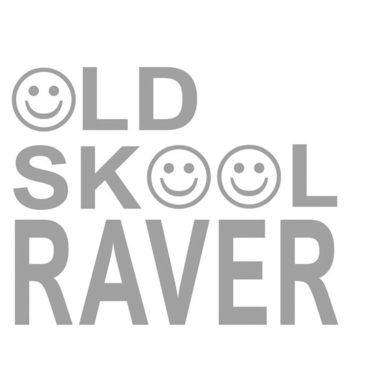 Old Skool raver sticker ,EDM Rave car sticker, laptop, walls vinyl