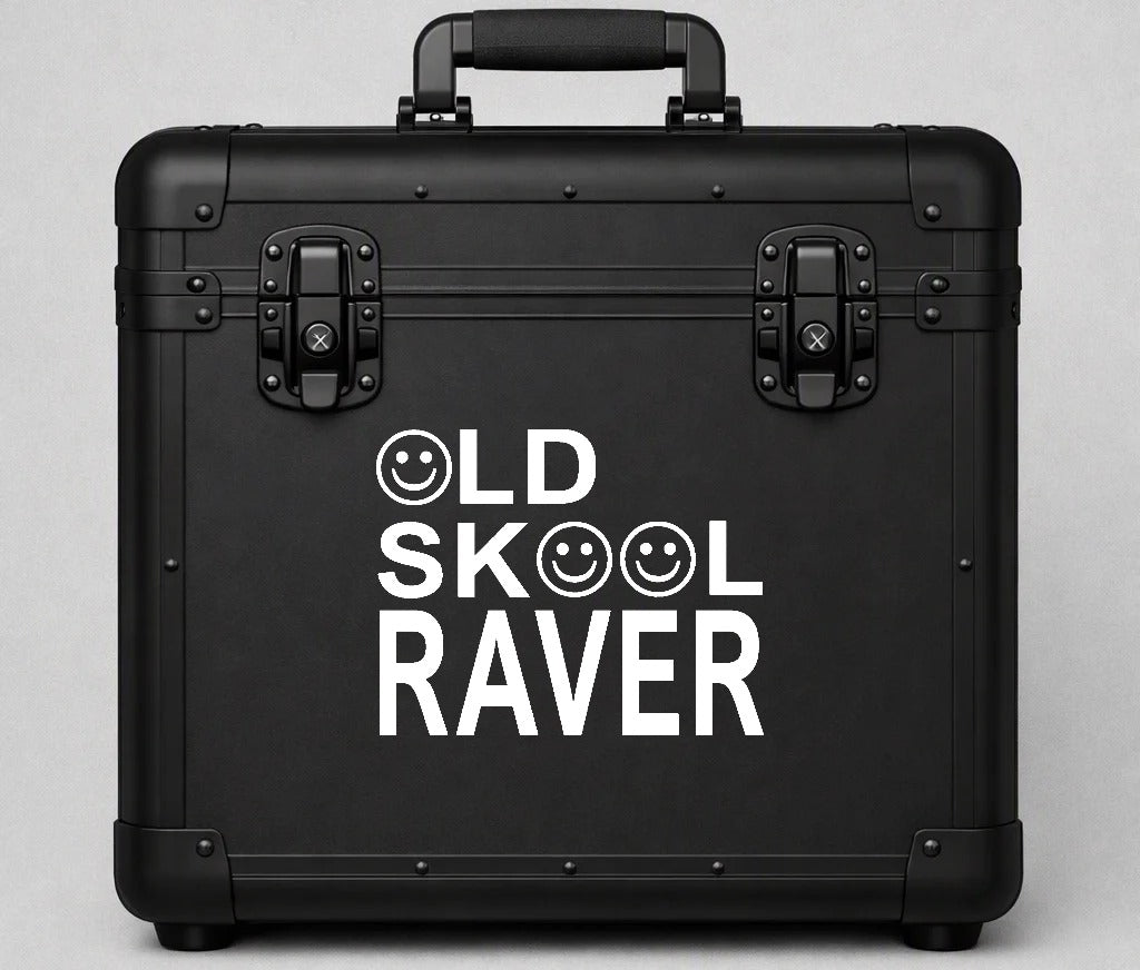 Old Skool raver sticker ,EDM Rave car sticker, laptop, walls vinyl