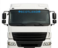 Scotland Lorry windscreen sticker Scottish Thistle