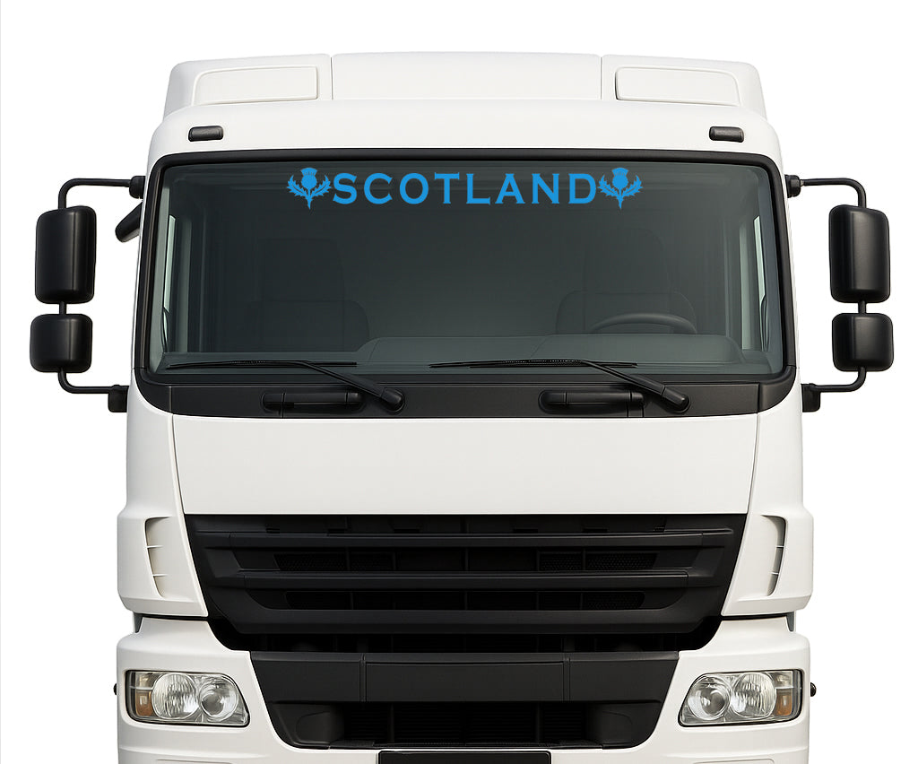 Scotland Lorry windscreen sticker Scottish Thistle