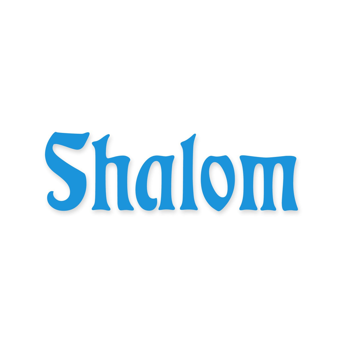 Shalom Hebrew Peace sticker, Jewish sticker vinyl decal