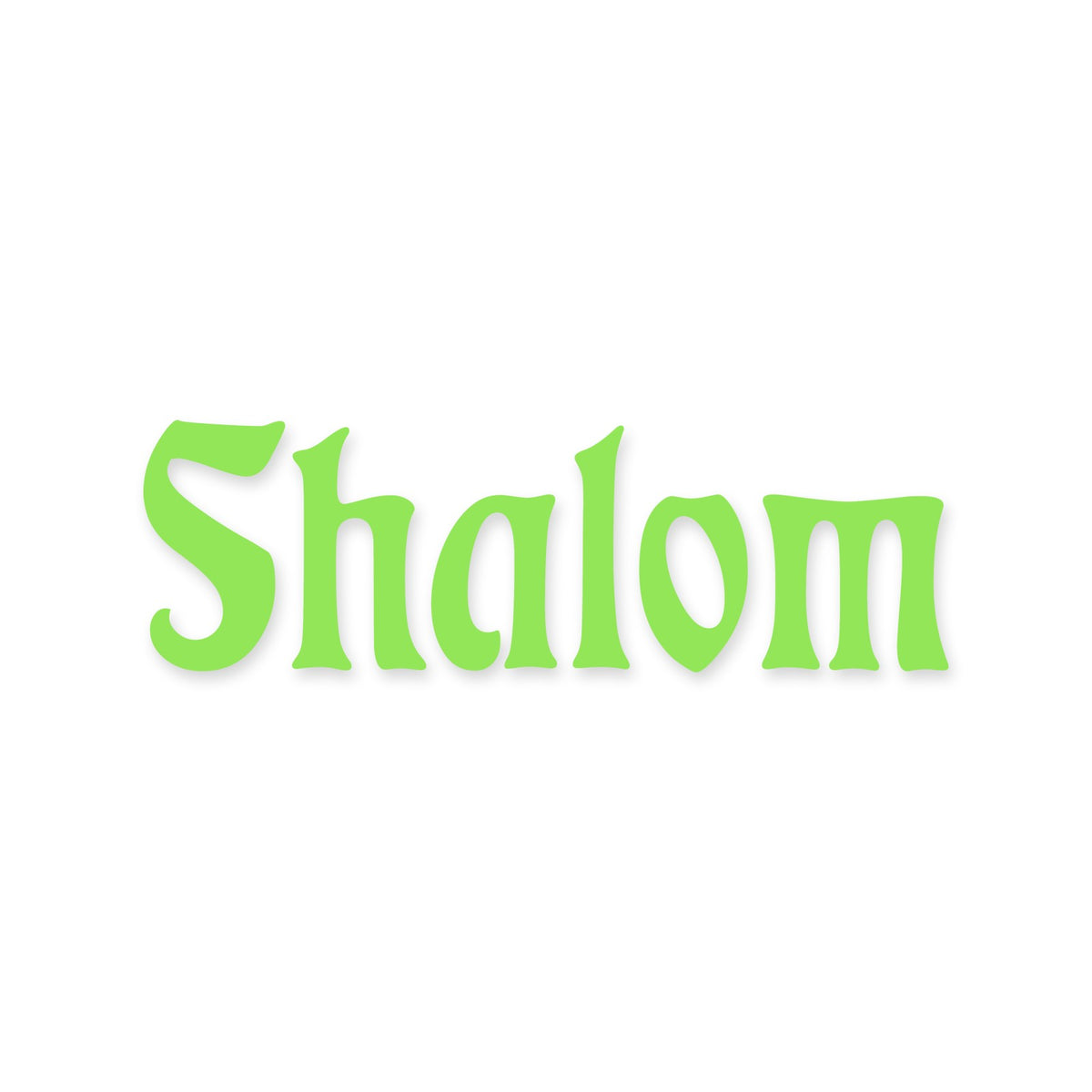 Shalom Hebrew Peace sticker, Jewish sticker vinyl decal