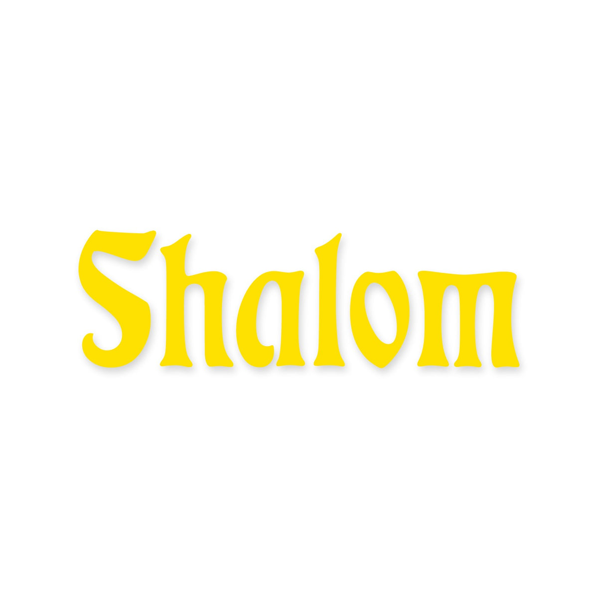 Shalom Hebrew Peace sticker, Jewish sticker vinyl decal