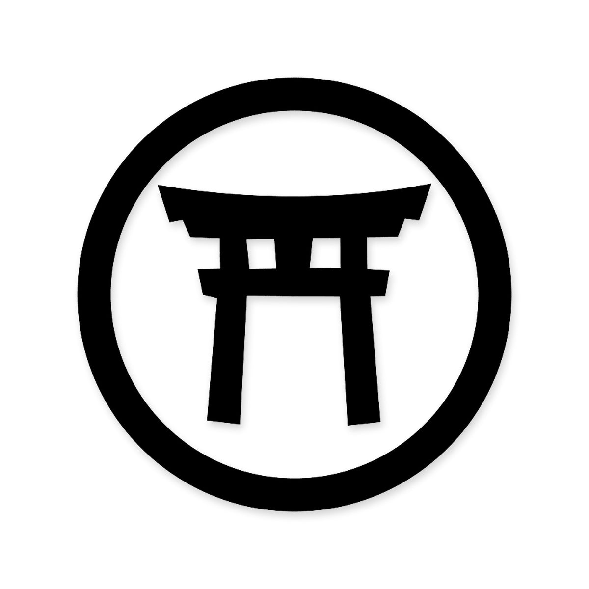 Shinto Shrine Japanese sticker vinyl decal