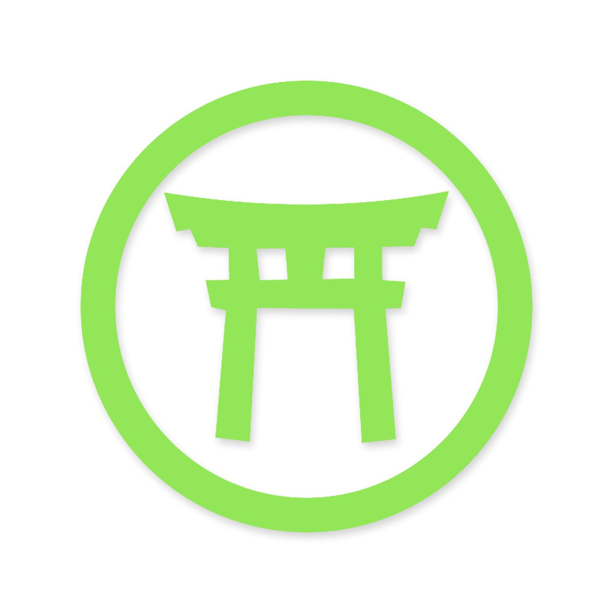 Shinto Shrine Japanese sticker vinyl decal