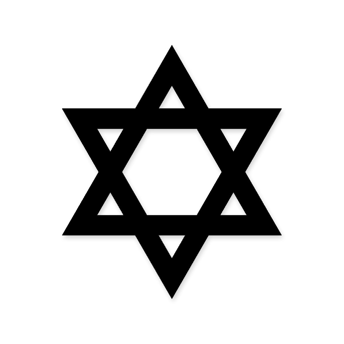 Star of David sticker x2, Jewish sticker vinyl decal