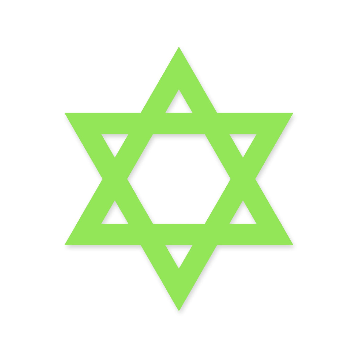 Star of David sticker x2, Jewish sticker vinyl decal