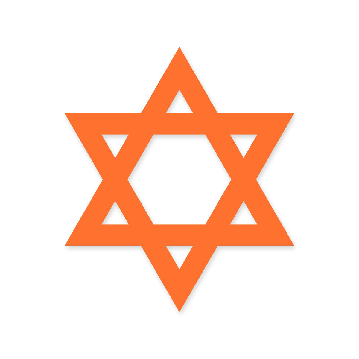 Star of David sticker x2, Jewish sticker vinyl decal