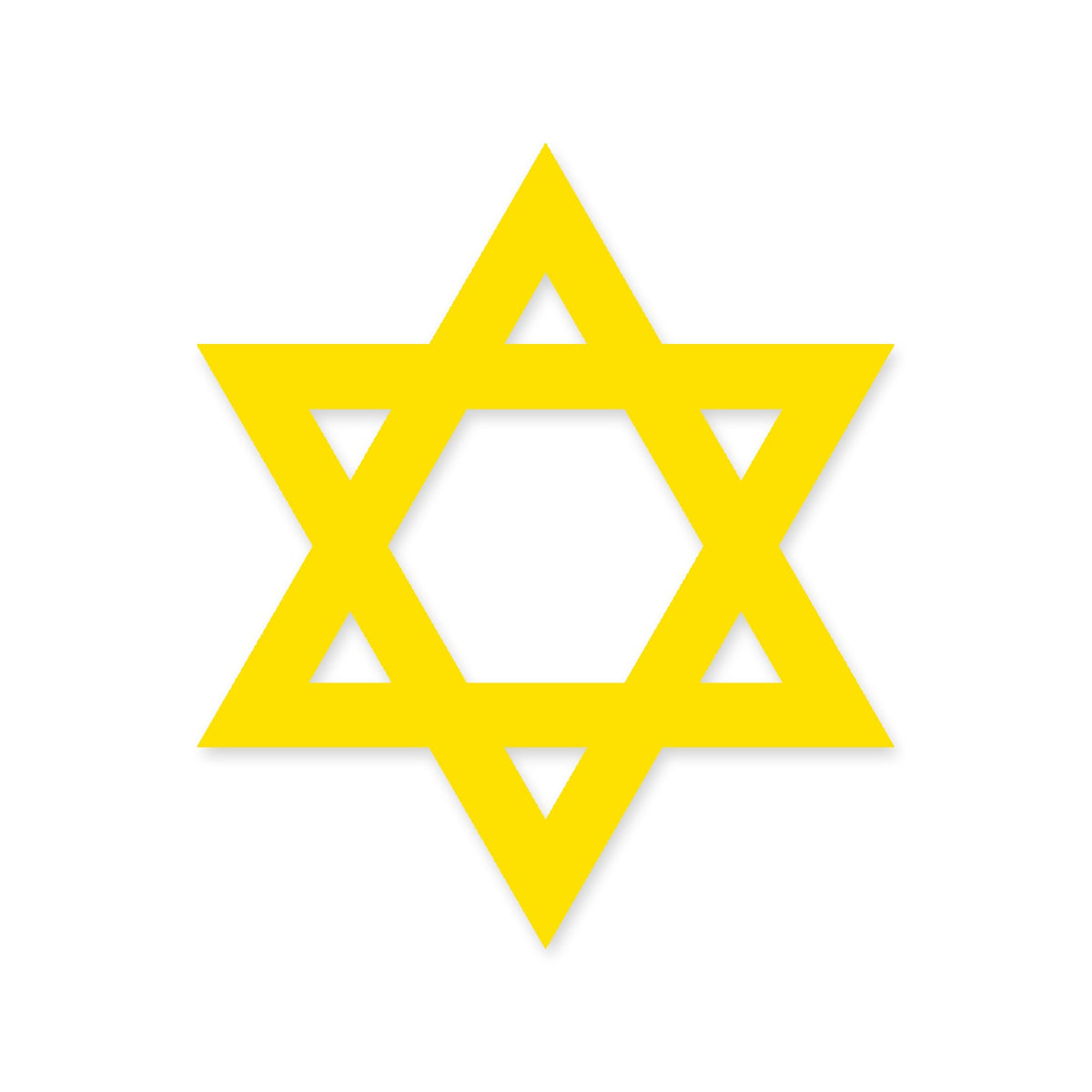 Star of David sticker x2, Jewish sticker vinyl decal