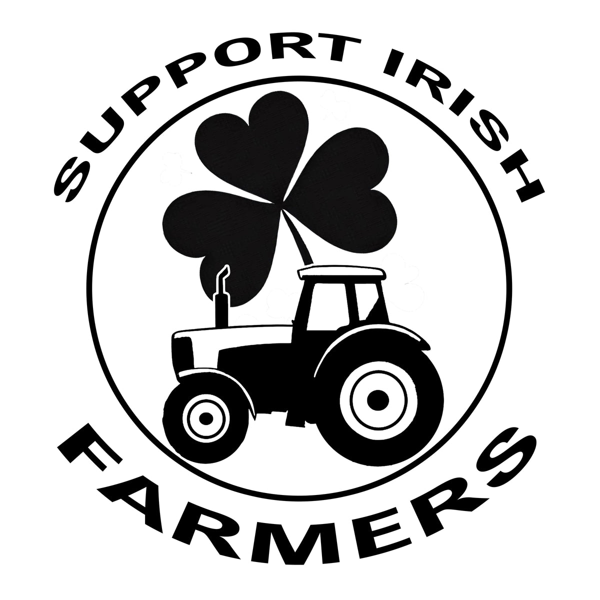 Support Irish Farmers Tractor Sticker