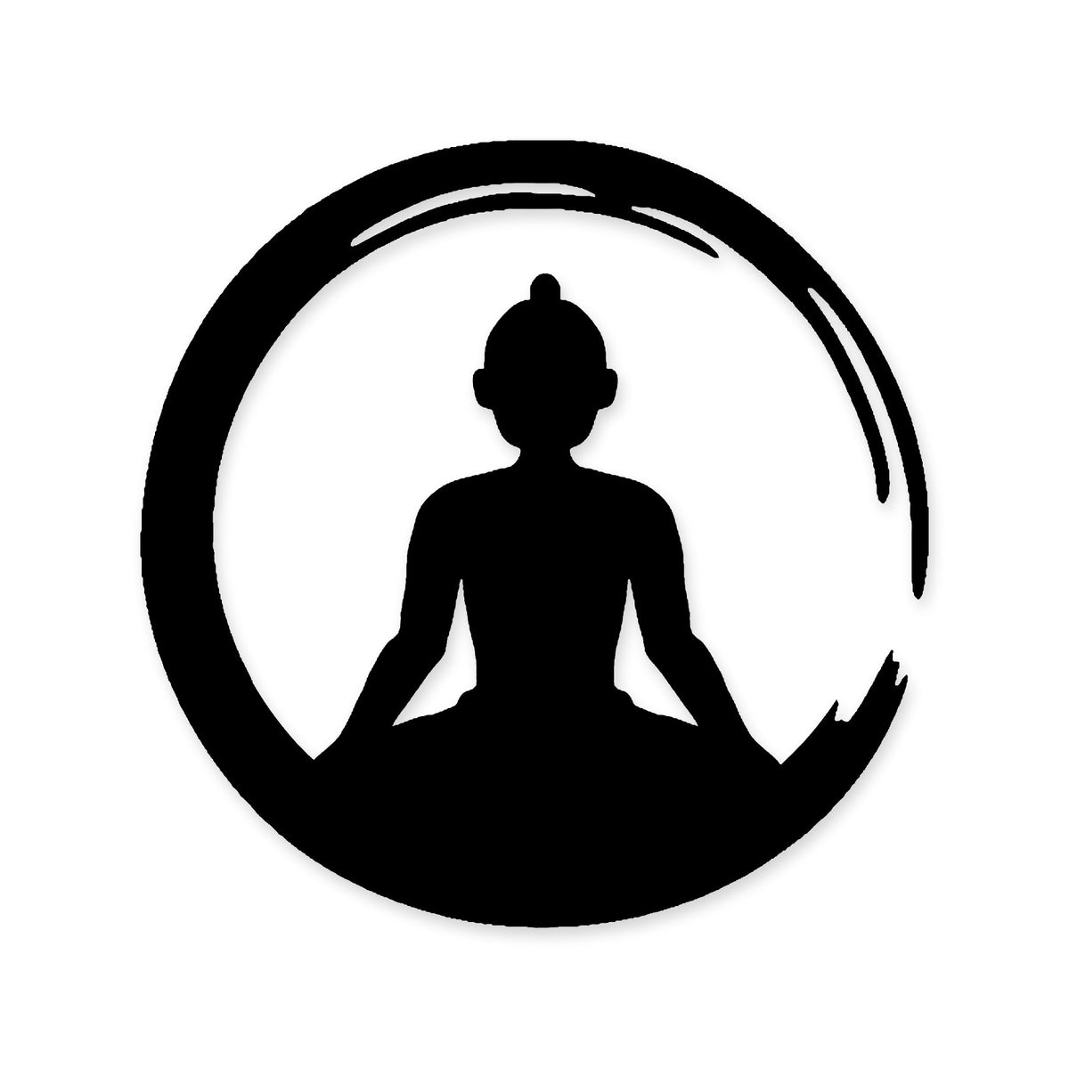 Zen Buddha Enso sticker, Buddhism car sticker, laptop decal