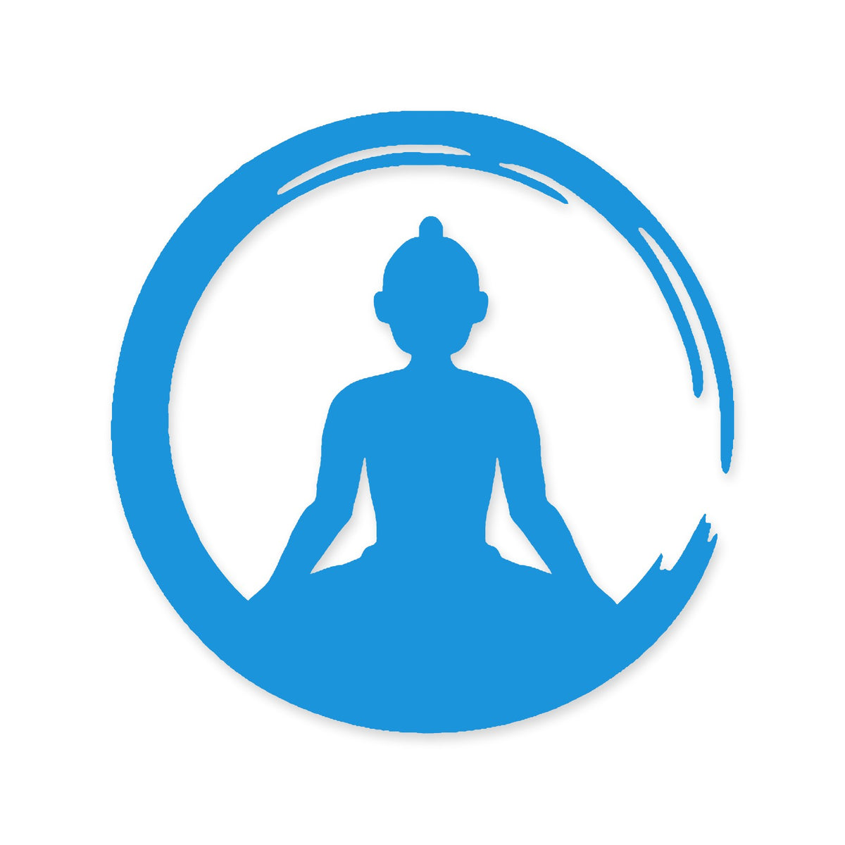 Zen Buddha Enso sticker, Buddhism car sticker, laptop decal