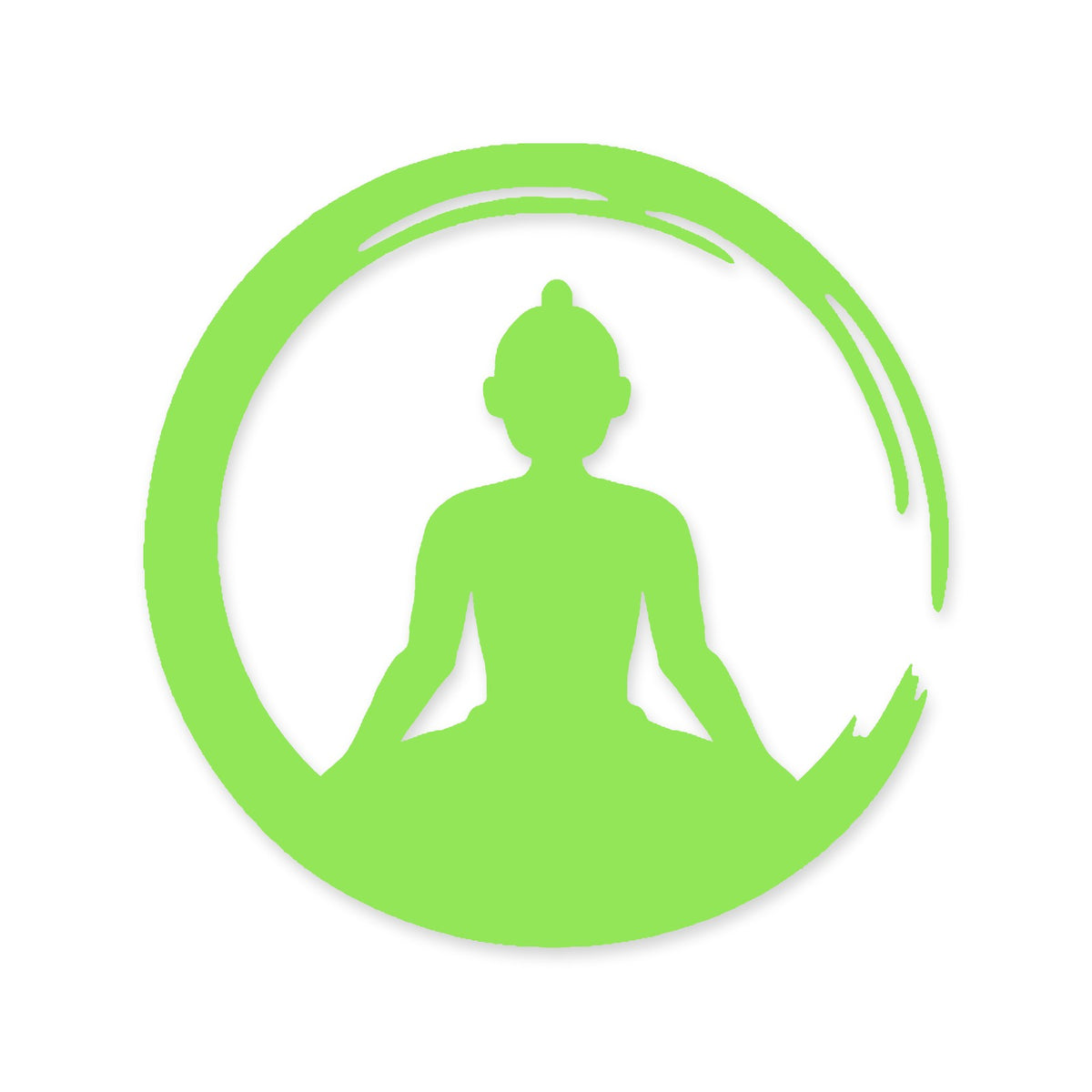 Zen Buddha Enso sticker, Buddhism car sticker, laptop decal