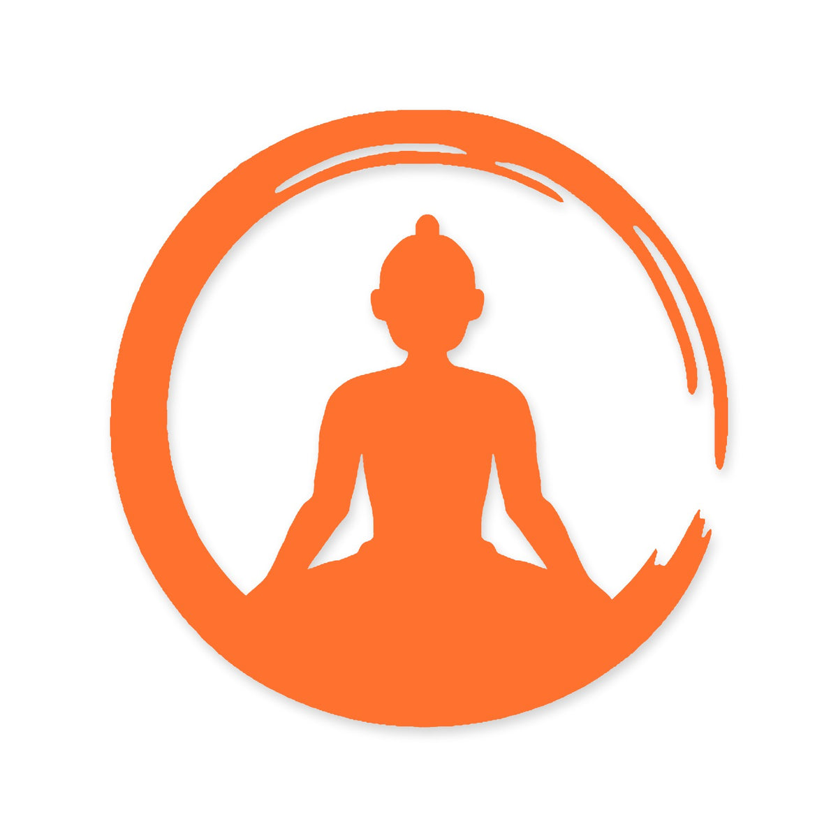 Zen Buddha Enso sticker, Buddhism car sticker, laptop decal