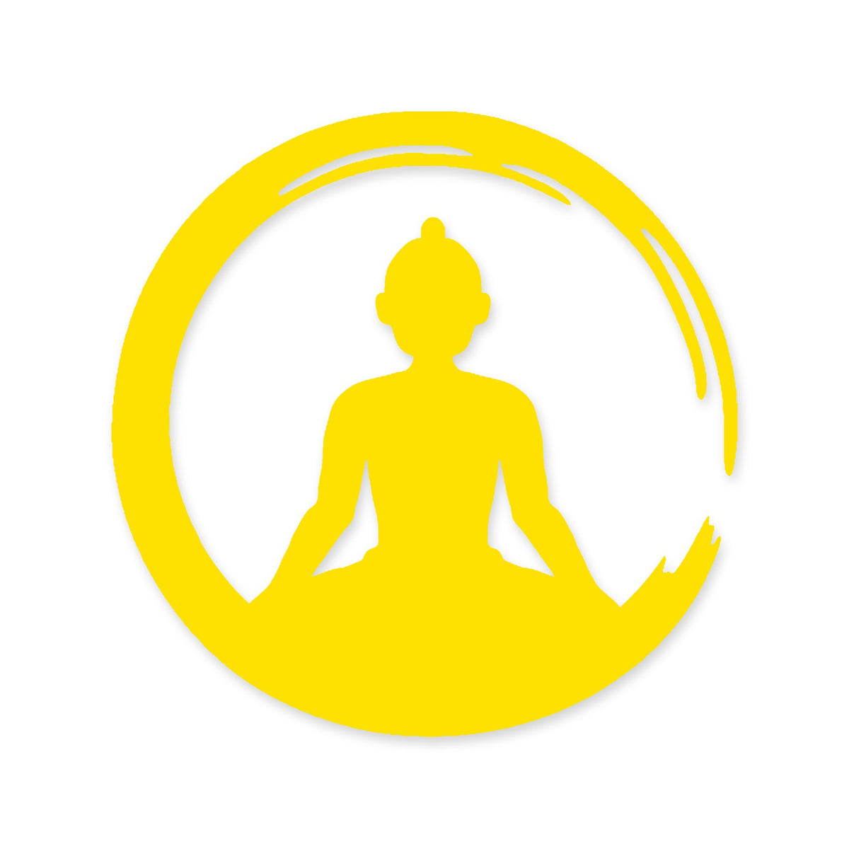 Zen Buddha Enso sticker, Buddhism car sticker, laptop decal