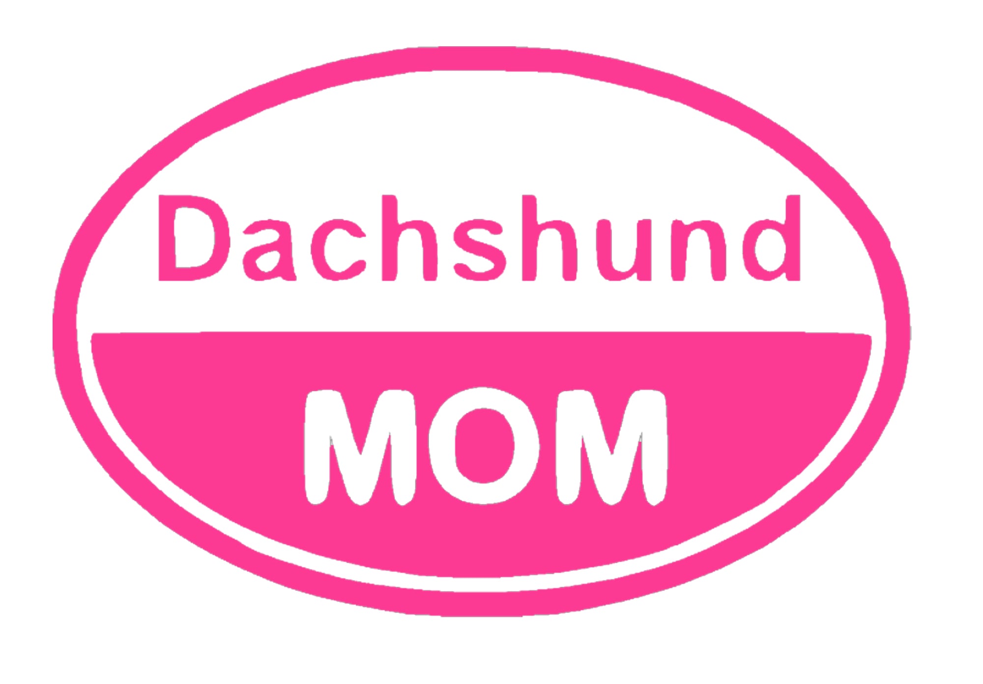 Dachshund Mom vinyl car decal, laptop sticker image 0