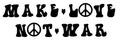 Make Love Not War decal, sticker for laptop or car window image 0