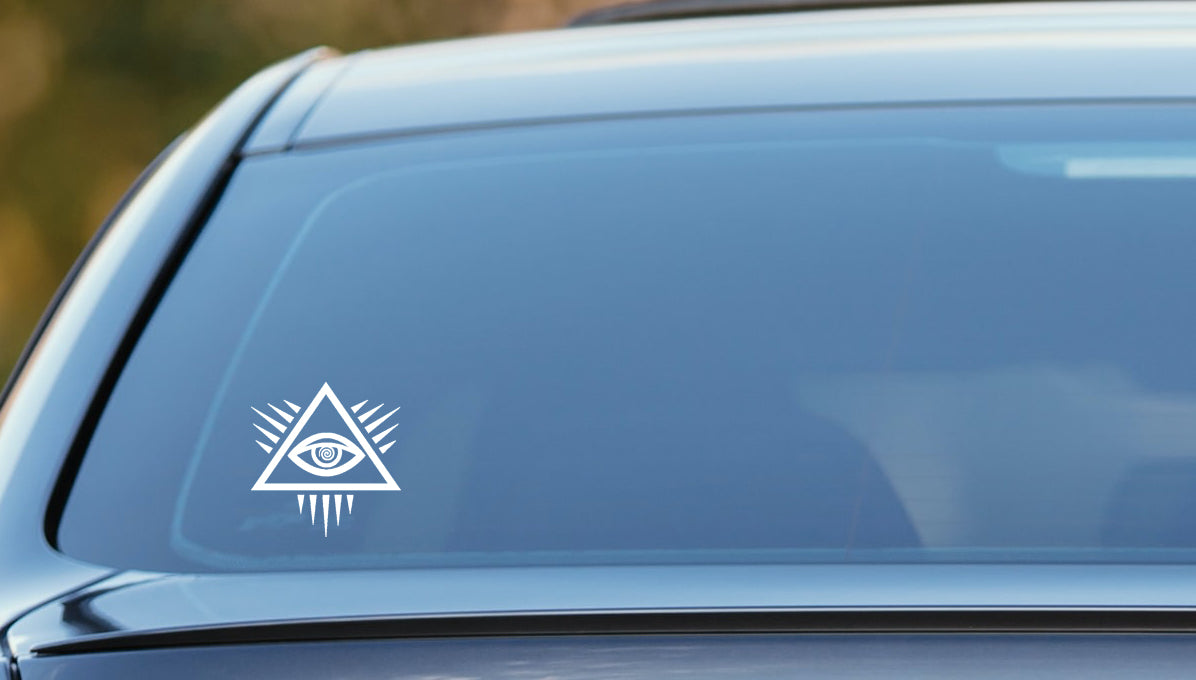 All Seeing Eye, Eye of Providence sticker, occult, pyramid, talisman vinyl decal image 0