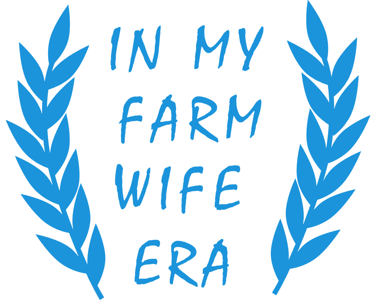 In My Farm Wife Era decal - Blue
