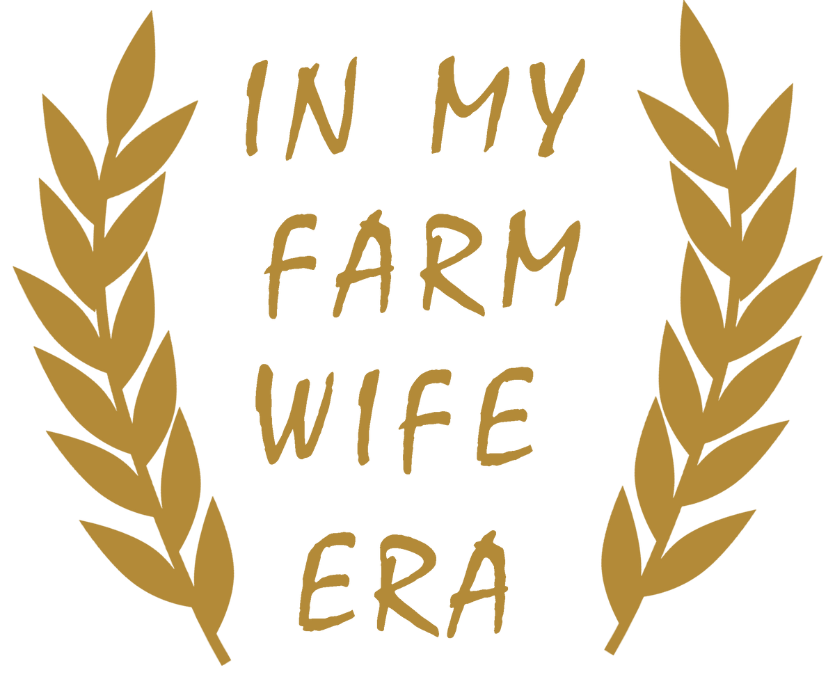 In My Farm Wife Era decal - Gold