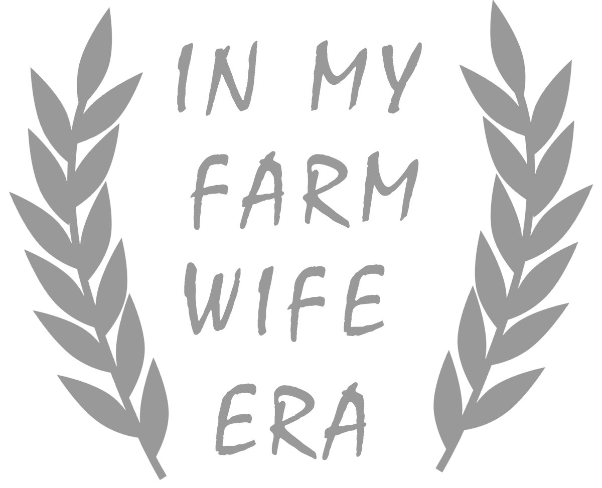 In My Farm Wife Era decal - Grey