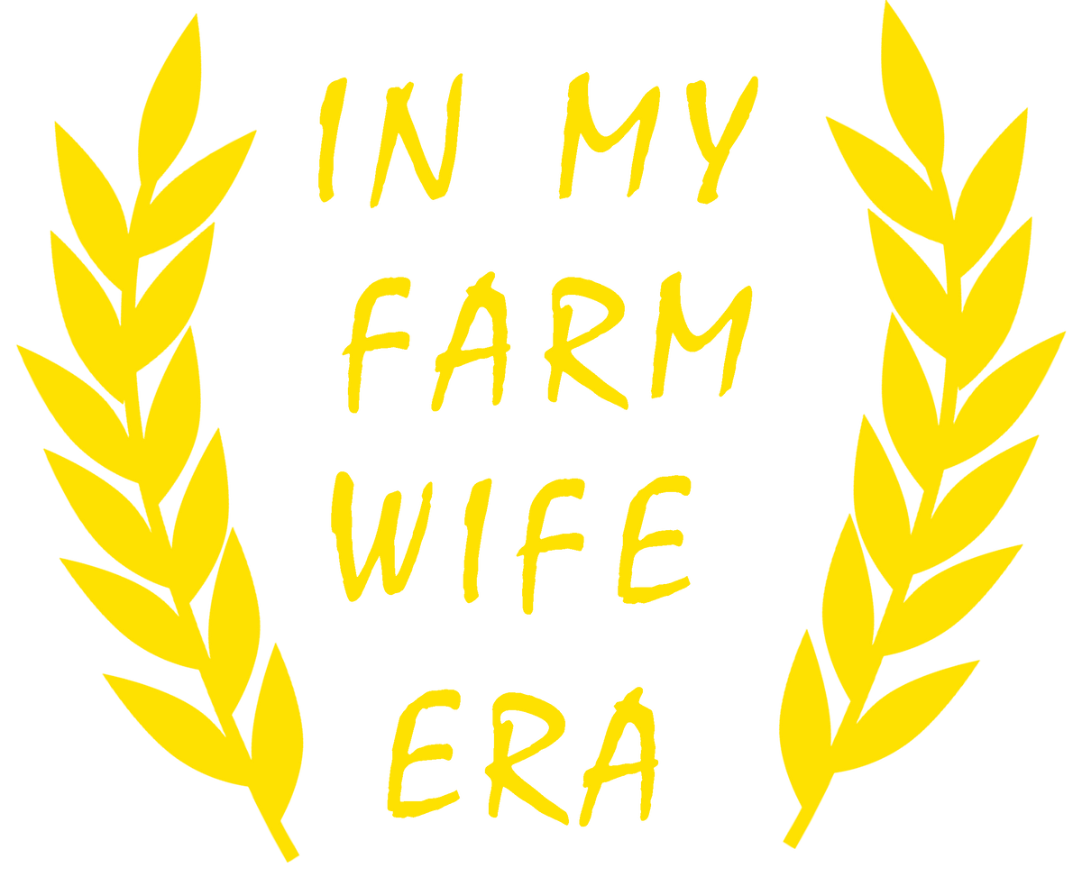 In My Farm Wife Era decal - Yellow