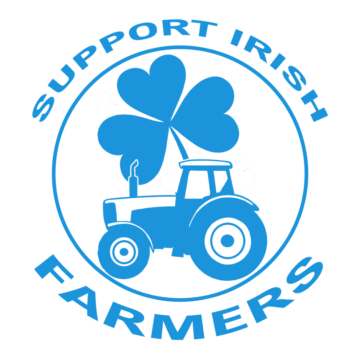 Support Irish Farmers Tractor Sticker