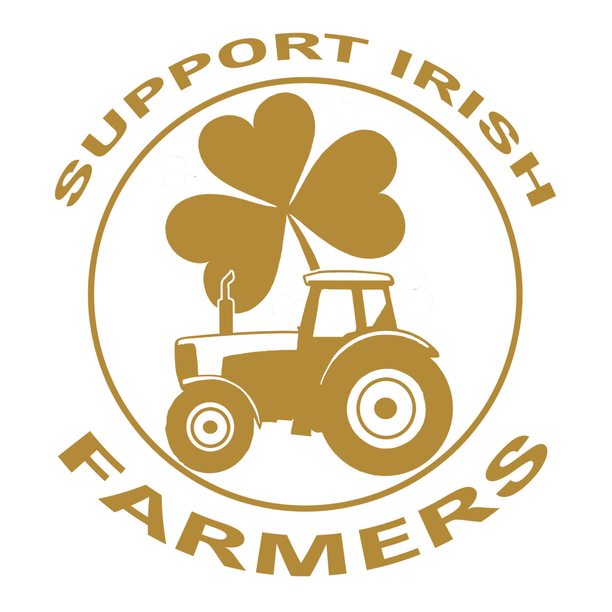 Support Irish Farmers Tractor Sticker