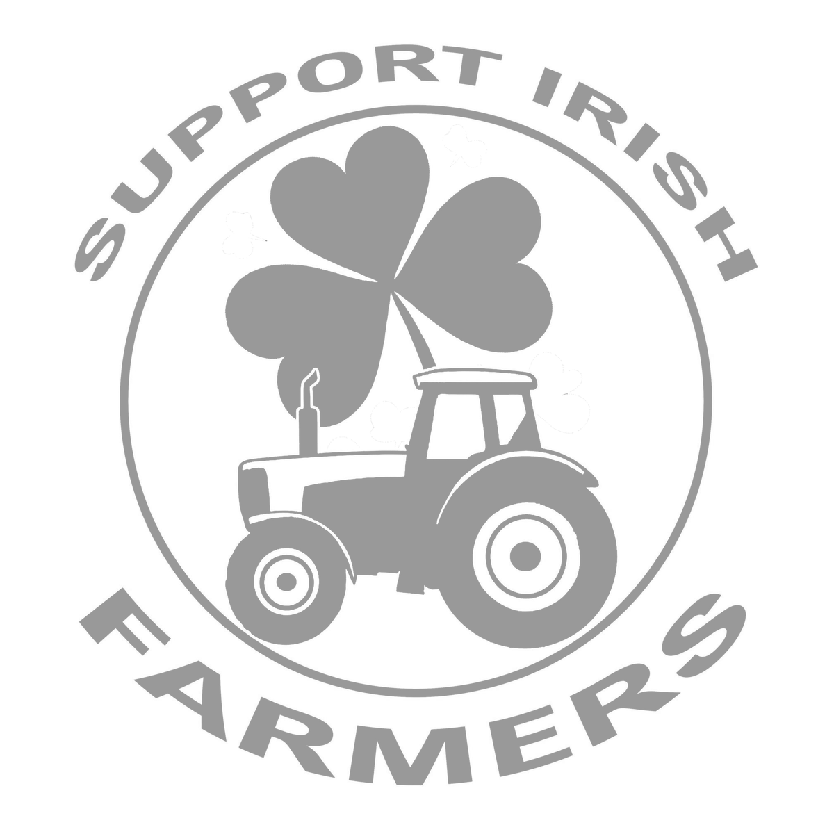 Support Irish Farmers Tractor Sticker