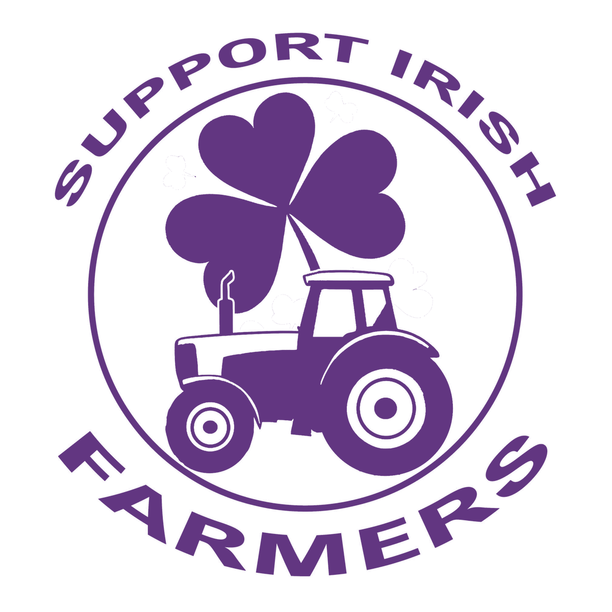 Support Irish Farmers Tractor Sticker
