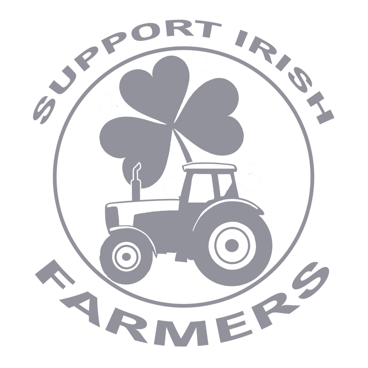 Support Irish Farmers Tractor Sticker