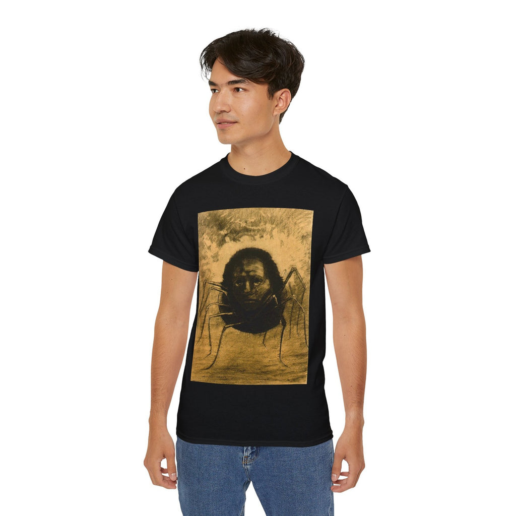 The Crying Spider T-Shirt, Odilon Redon Creepy Spider Tee, Horror Art T-Shirt