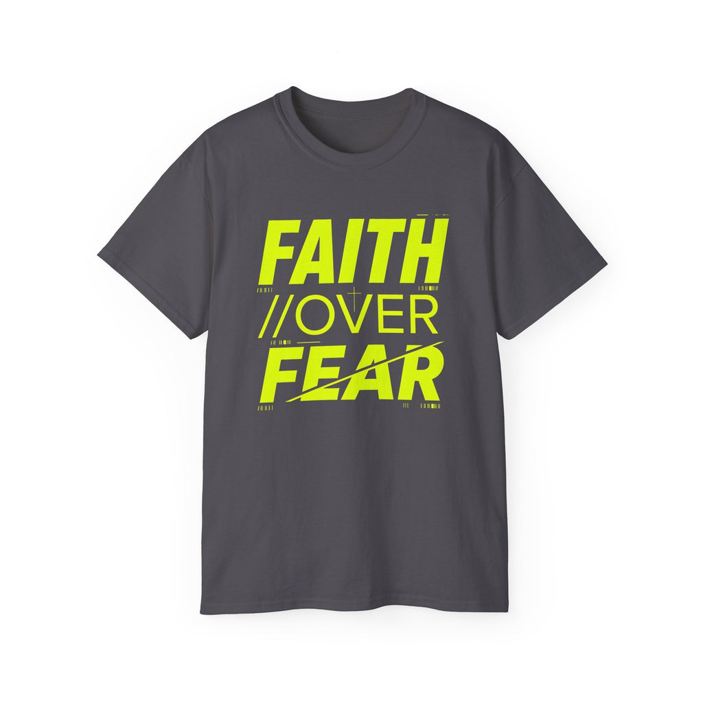 Faith Over Fear T-Shirt, Christian Motivational Tee, Gift for Men and Women