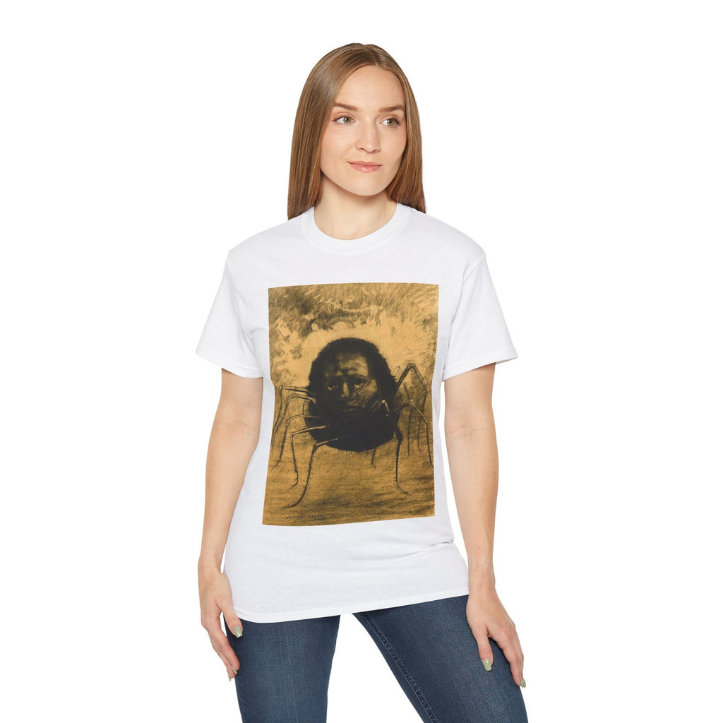 The Crying Spider T-Shirt, Odilon Redon Creepy Spider Tee, Horror Art T-Shirt