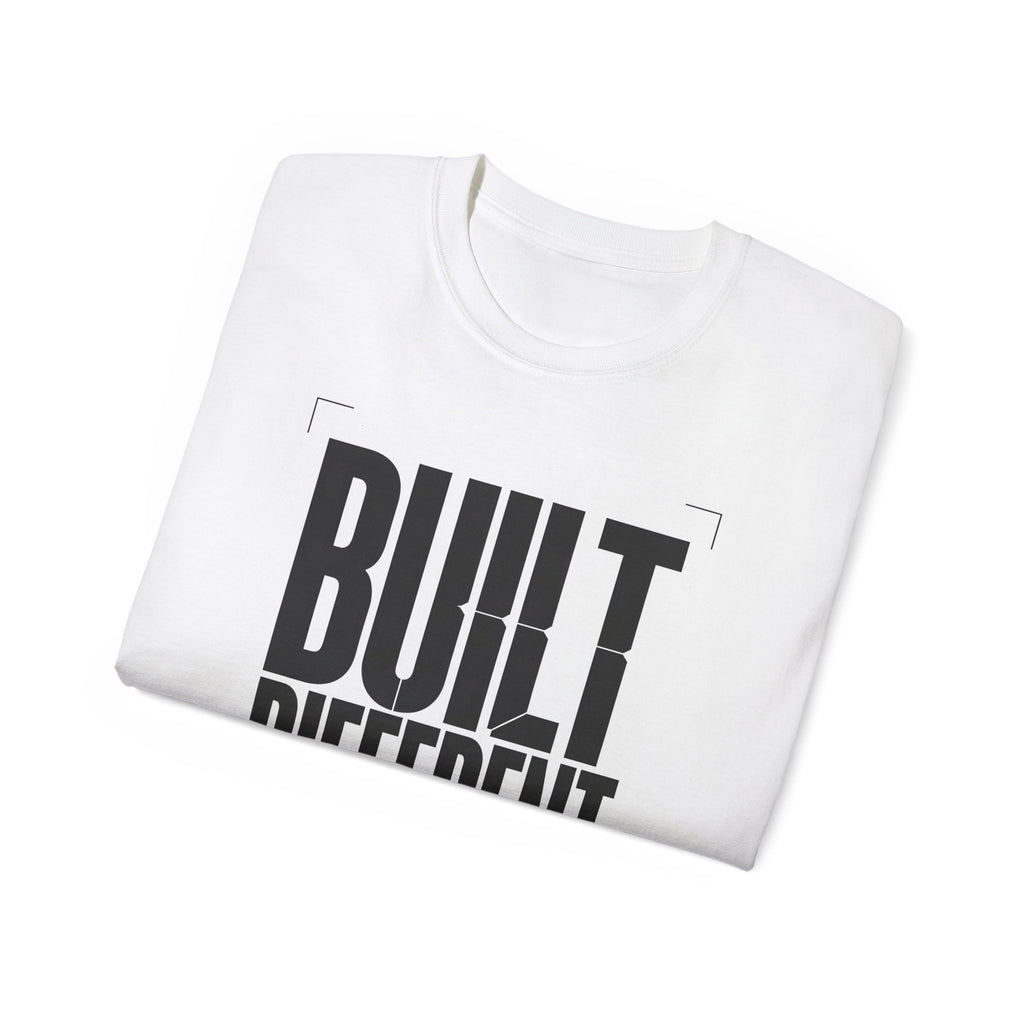 Built Different T-Shirt, Motivational Gym Fitness Tee, Gift for Men and Women