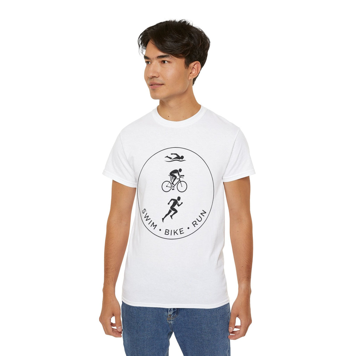 Swim Bike Run T-Shirt, Triathlon Athlete Tee, Gift for Men and Women Triathletes