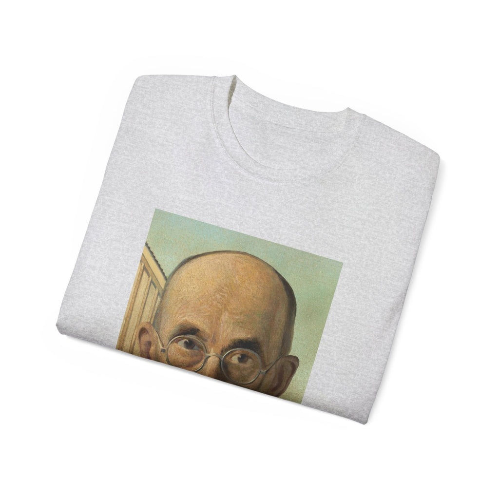 American Gothic Close-Up T-Shirt - Grant Wood Farmer Portrait Art Tee