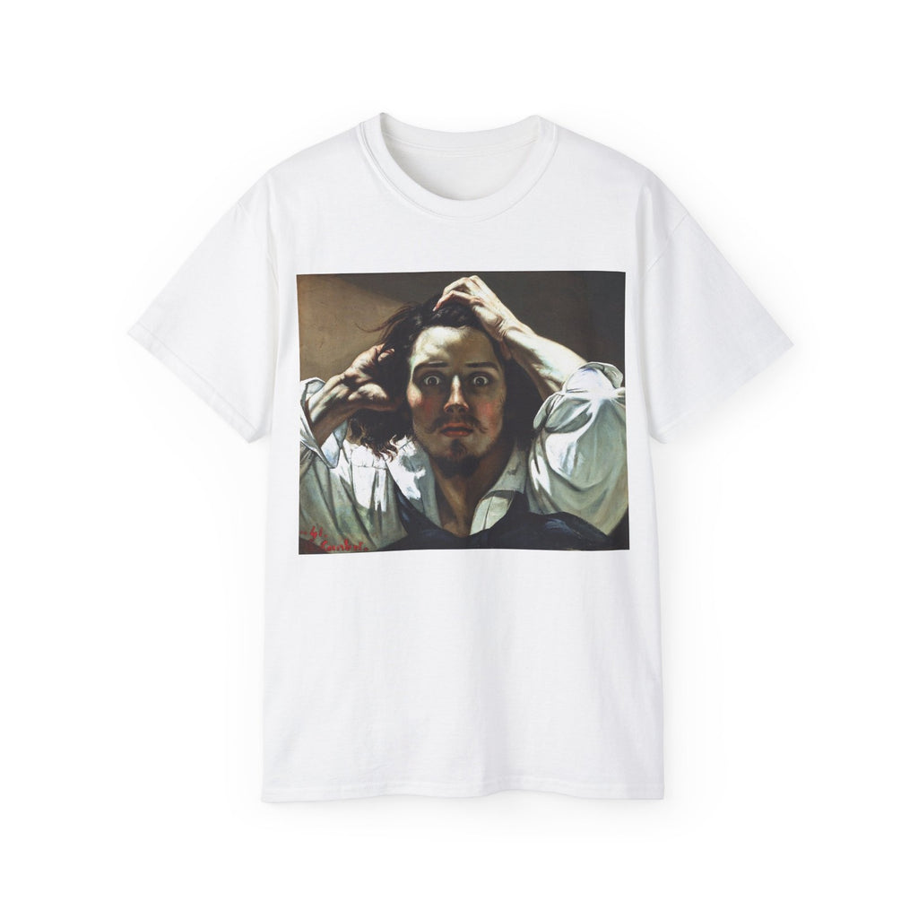 The Desperate Man Painting, Gustave Courbet T-Shirt, Art Tee